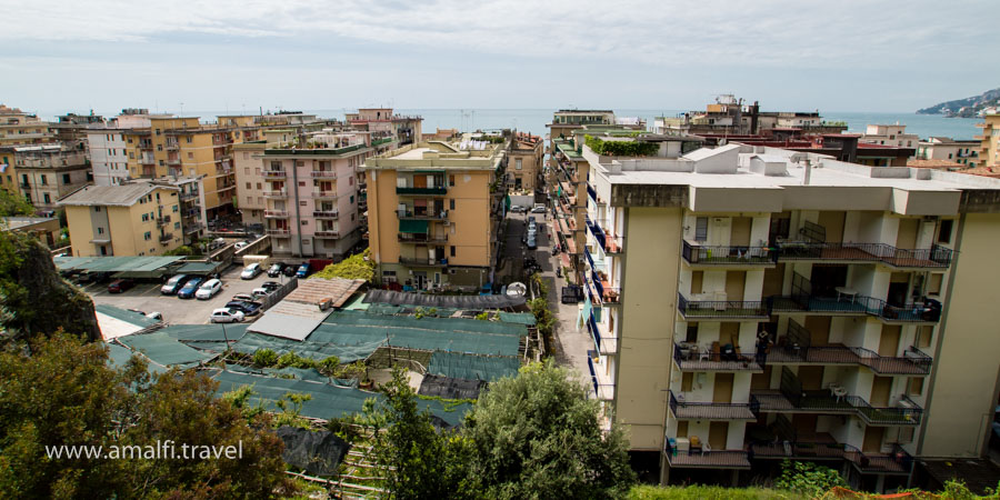 Häuser in Maiori, Italien