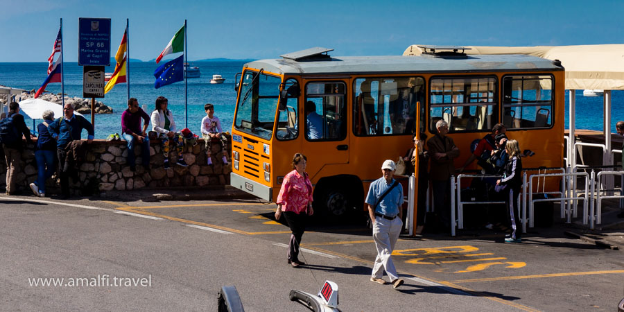 Getting the Amalfi Coast on a bus