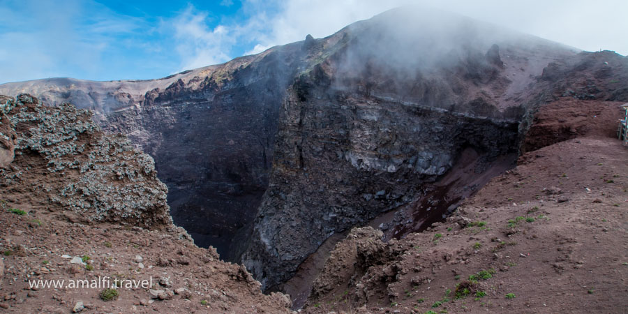 The crater of Vesuvius, Italy